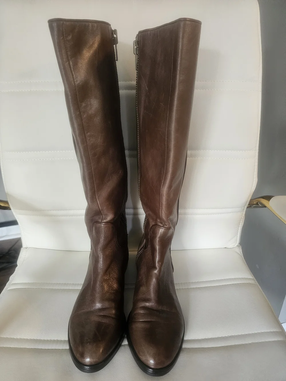 Coach Brown Leather Knee-High Boots